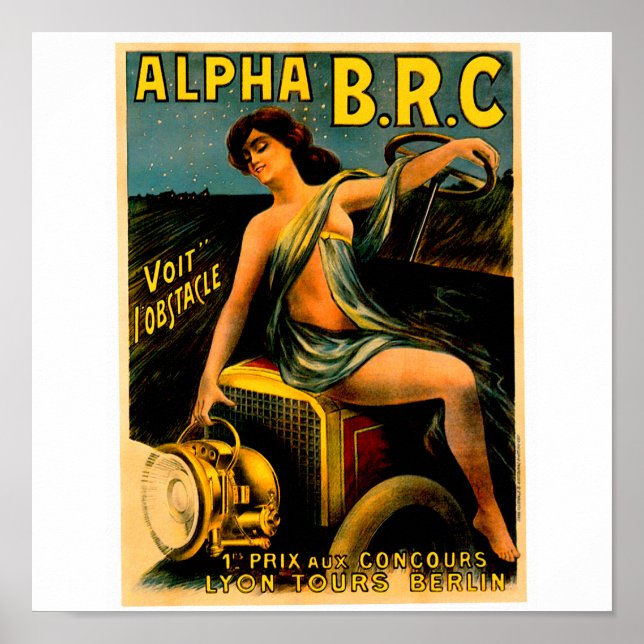 Póster Lyon Berlin Auto Tours ~ Anuncio para automóviles  (Frente)