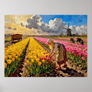 Póster “Lysbeth in the Amber Light” - A Dutch Landscape