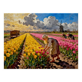 Póster “Lysbeth in the Amber Light” - A Dutch Landscape