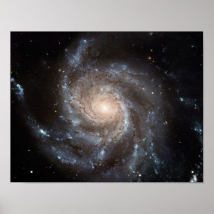 Póster M101 Galaxia espiral de rueda NASA