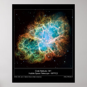 Póster M1 la nebulosa cangrejo