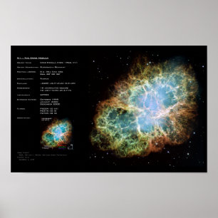 Póster M1-La nebulosa del cangrejo