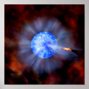 Póster M33 Agujero negro en el espacio