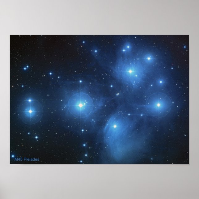Póster M45 las Pléyades (Frente)