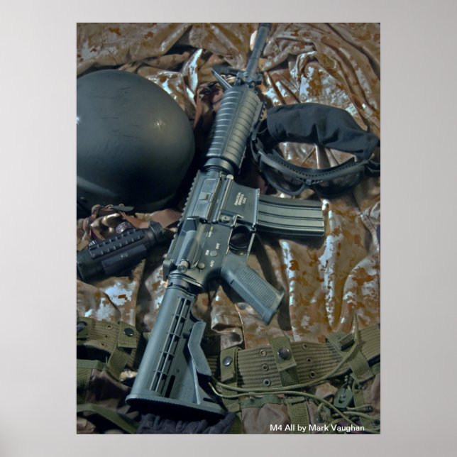 Póster M4 All por Mark Vaughan (Frente)