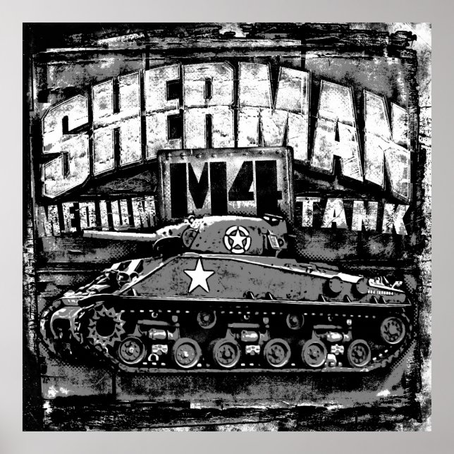 Póster M4 Sherman (Frente)