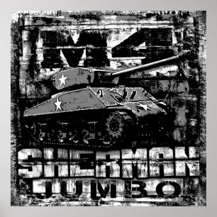 Póster M4 Sherman Jumbo