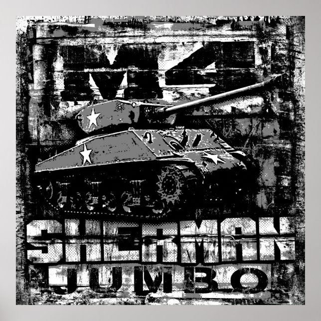 Póster M4 Sherman Jumbo (Frente)