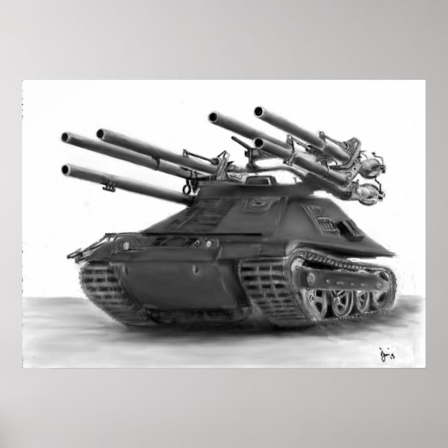 Póster M50 Imagen del tanque Ontos (Frente)
