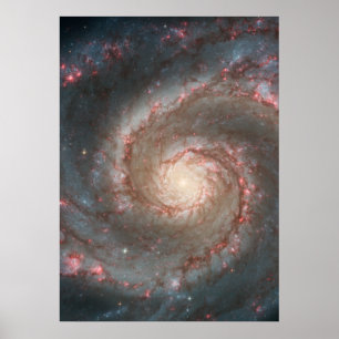 Póster M51 poster colosal - galaxia espiral de Whirlpool