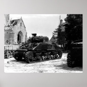 Póster M-4 Sherman