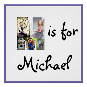 Póster M es para Nombre