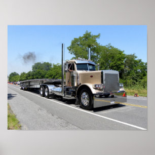 Póster M. Línea poster de Peterbilt 379