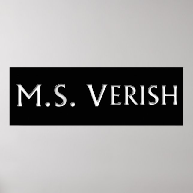 Póster M.S. Verish Banner (Frente)