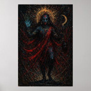 Póster Maa Kali - Diosa del poder y la protección artísti