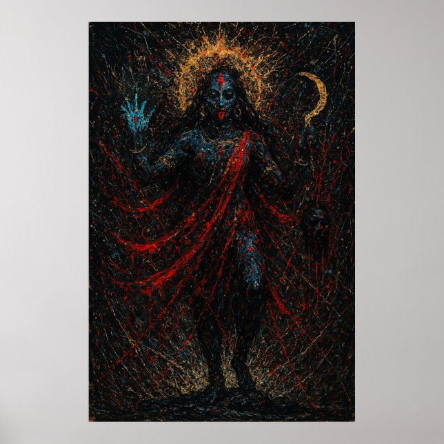 Póster Maa Kali - Diosa del poder y la protección artísti (Frente)