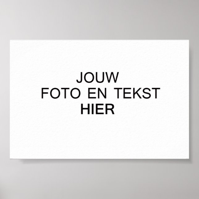 Póster Maak je eigen Poster (Frente)
