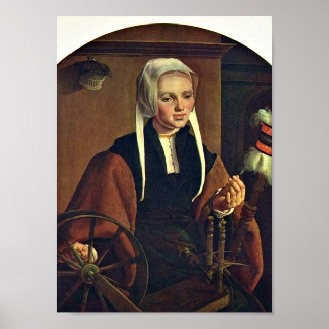 Póster Maarten van Heemskerck - Retrato de una mujer (Frente)