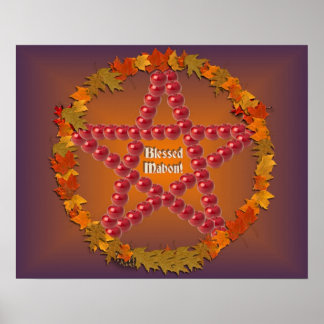 Póster Mabon Pentacle