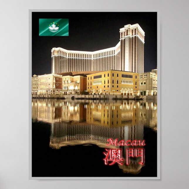 Póster Macao de noche - (Frente)