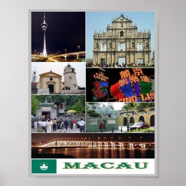 Póster Macao - Macao - Mosaico - (Frente)
