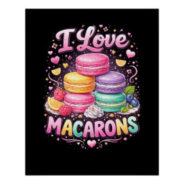 Póster Macarons de Amor Dulce