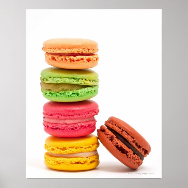 Póster Macarons de Francia (Frente)