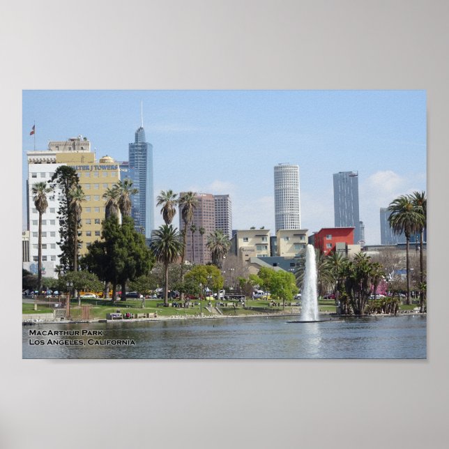 Póster MacArthur Park, Los Ángeles (Frente)