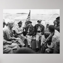 Póster MacArthur y sus generales