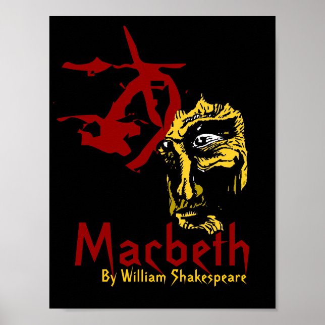 Póster Macbeth Poster Shakespeare Festival Teatro Arts (Frente)