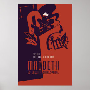 Póster MacBeth William Shakespeare