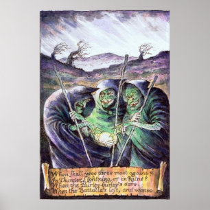Póster Macbeth Witches Poster