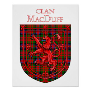 Póster MacDuff Tartan Scottish Plaid Lion Rampant
