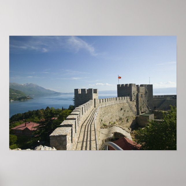 Póster MACEDONIA, Ohrid. Castillo de Samoil-Car (Frente)