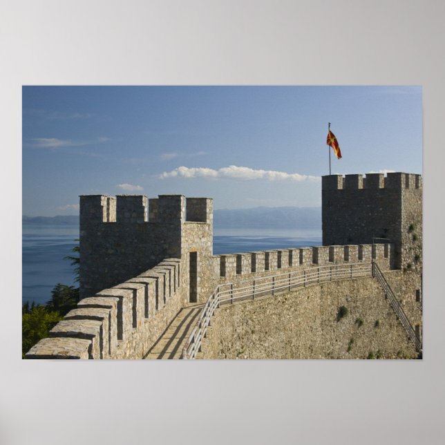 Póster MACEDONIA, Ohrid. Castillo de Samoil-Castillo 2 (Frente)