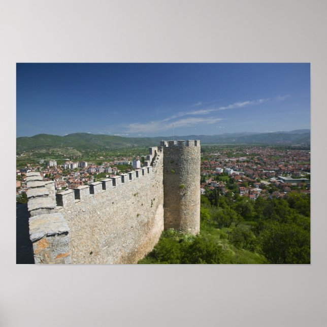 Póster MACEDONIA, Ohrid. Castillo del Zar Samoil / (Frente)