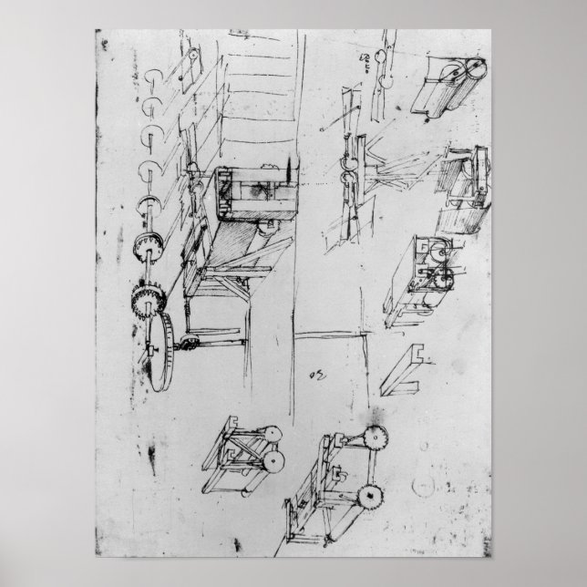 Póster Machine designs, fol. 367r-b (Frente)