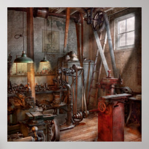 Póster Machinist - El taller moderno