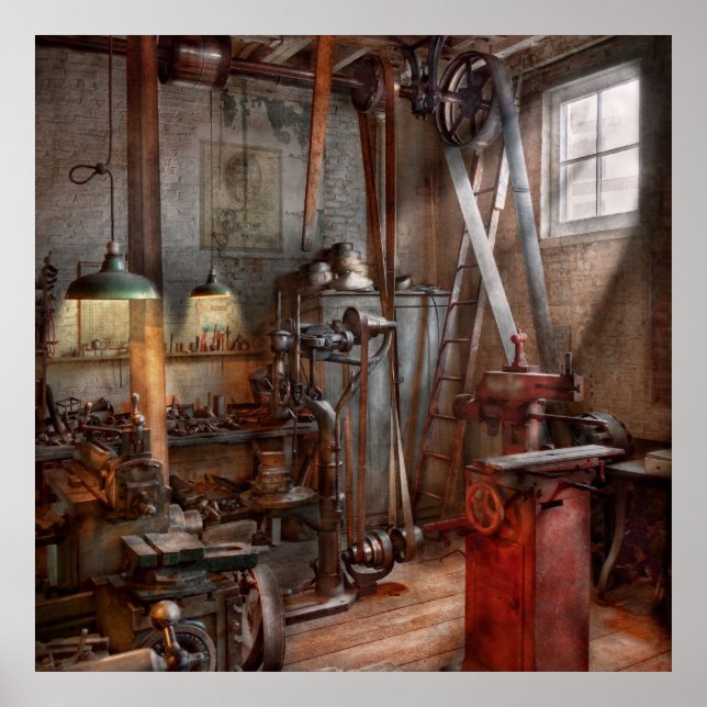 Póster Machinist - El taller moderno (Frente)