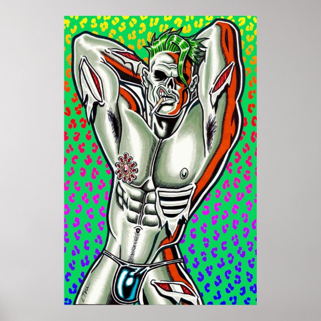 Póster Macho Zombie (Frente)