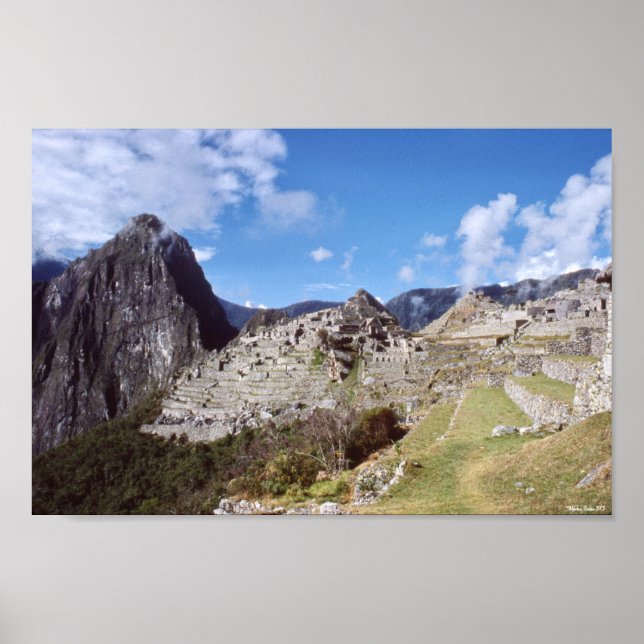 Póster Machu Picchu 1975 Perú (Frente)