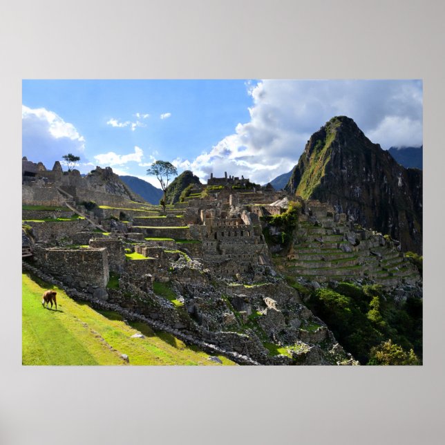 Póster Machu Picchu en la tarde, Perú (Frente)