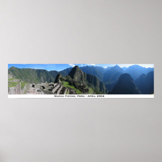 Póster Machu Picchu Panorama 2