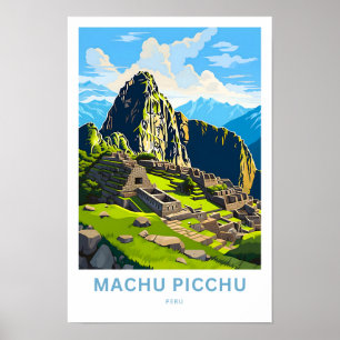 Póster Machu Picchu Perú impreso para viajes