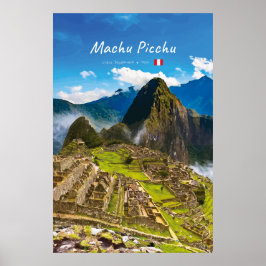 Póster Machu Picchu, Perú - Ruinas de la Ciudadela Inca