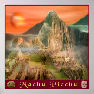 Póster Machu Picchu poster