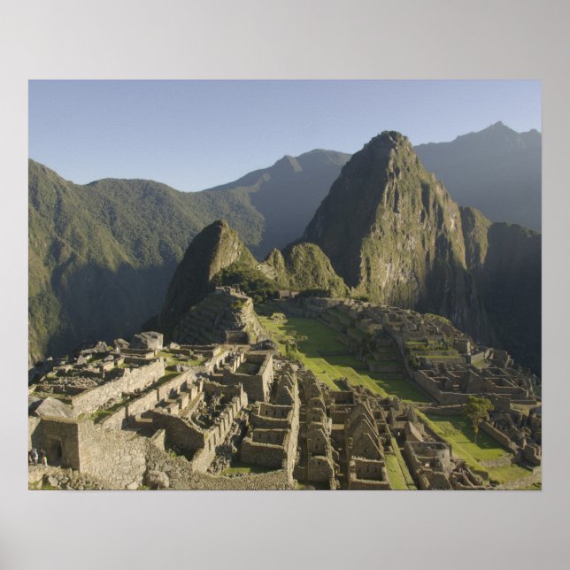 Póster Machu Picchu, ruinas de la ciudad inca, Perú. (Frente)