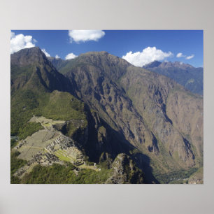 Póster Machu Picchu visto desde Huayna Picchu, UNESCO