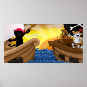 Póster Machu y Jack el Poster del mar