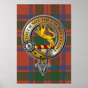 Póster MacIntosh Tartan & Badge